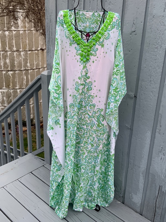 Lilly Pulitzer Dresses & Skirts - Lilly Pulitzer Marilla Silk Maxi Caftan (Brand New w/tags) Size L/XL